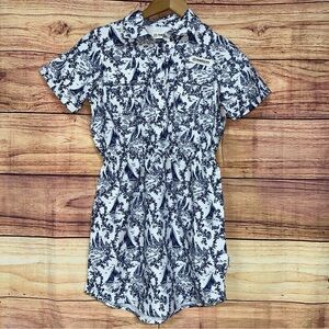 Girls Fish Gear Caddo Lake Dress Bright White Toile M 8-10